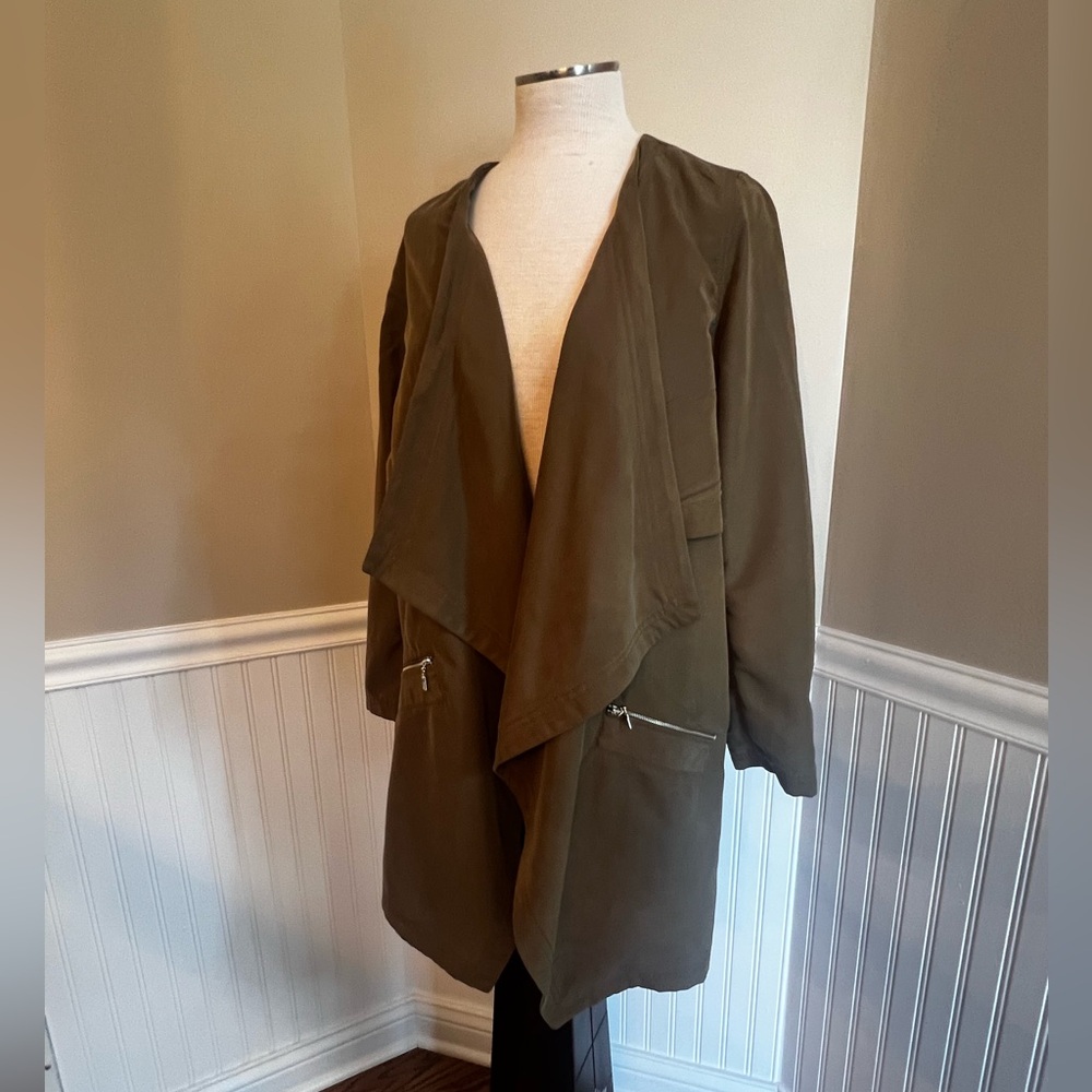 Bar lll Utility Lightweight Jacket, Soft drapey army Green great condition M - Picture 1 of 7
